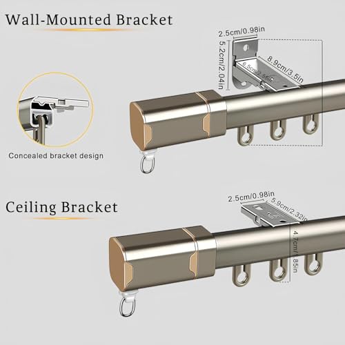 Riel divisor de ambientes de 145 cm para crear zonas independientes en salones y estudios 6