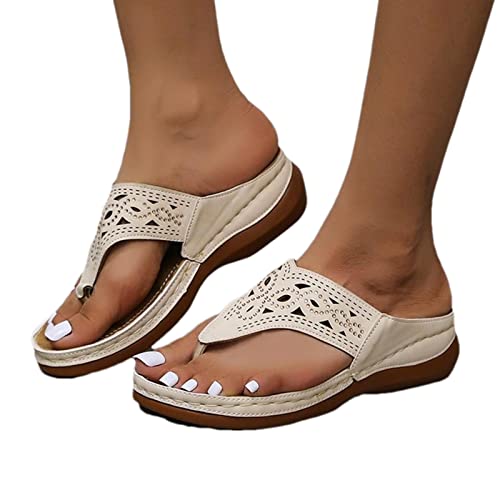Sandálias Ortopédicas para Mulheres - Sandálias Ortopédicas com Suporte de Arco,Sandálias rasas, chi