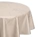 Produktbild BEAUTEX Wachstuchtischdecke abwischbar, OVAL RUND ECKIG, fleckenabweisende Gartentischdecke Marmorstein, zuschneidbare Wachstuch Tischdecke (Rund 100 cm, Beige)