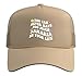 Retro Groovy You Can Never Have Too Much Samaria in Your Trucker Hat with Adjustable Mesh Back, Khaki