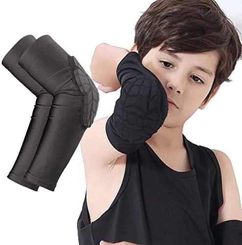 image for TUOY Kids Youth Elbow/Knee Pads Padded Compression Arm/Knee Sleeve for