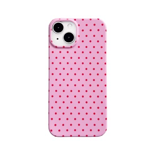 Reezaddin Red and Pink Polka Dot Phone Case for iPhone 14/iPhone 13 by Reezaddin - Used condition - US$7.49