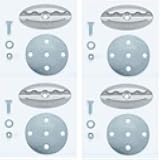 Qty Four (4) - Omni Oval L-Track Floor Pocket | Q5-7571-A