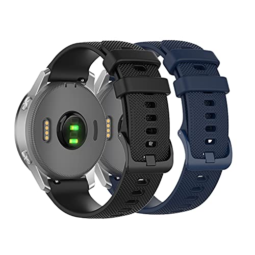 Muovrto Silicone Band for Garmin Forerunner 255S/Venu 2S, Watch Band Strap for Garmin Vivoactive 4S/vivomove 3S/ Actives