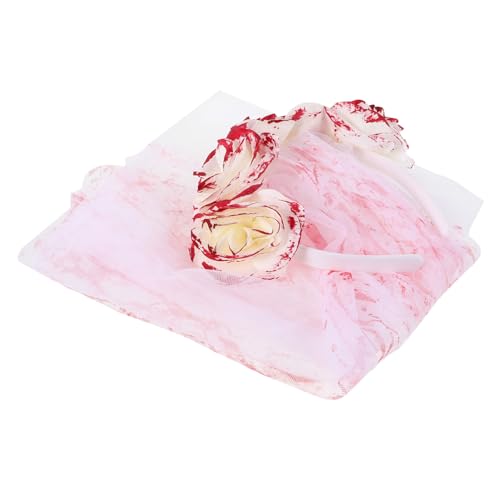 BESPORTBLE Groupe De Cheveux De Mariée Avec Voile Halloween Bandeau Floral Mexicain Pour Festival Des Morts Accessoire De Costume Pour Femmes