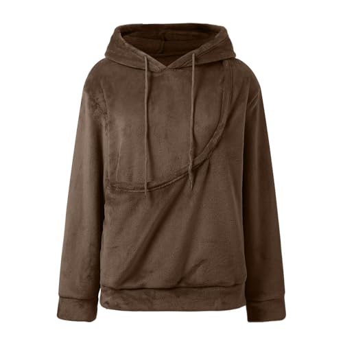 Sudadera con capucha para llevar gatos de color marrón talla M de forro polar 4