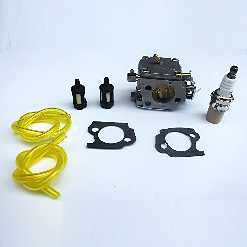 KIPA Carburetor Spark Plug Fuel Filter kit for Stihl 041 041AV 041 Farm Boss Gas Chainsaw # 1110-120-0609 with Mounting Gaskets