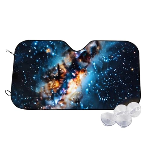 Pare-soleil pour pare-brise de voiture pliable Art Cosmos auto anti UV 139 cm