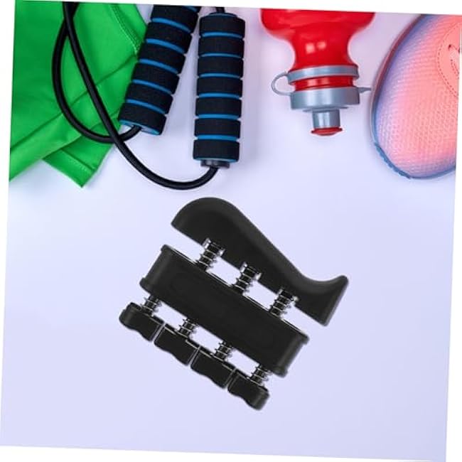 Hand Grip Strengthener Finger Exerciser Resistance Hand Exerciser for Finger Strength Training Suitable for Musicians Athletes Adults and Black for Wrist and Forearm Fitness