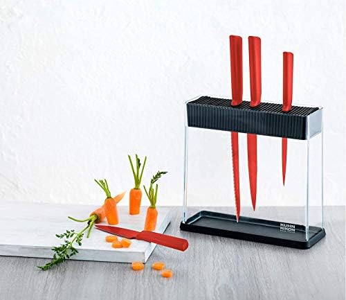 Kuhn Rikon Colori+ Transparent Knife / Scissor Storage Block