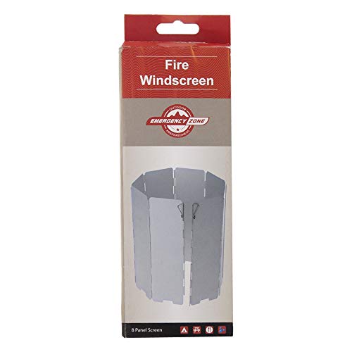 Emergency Zone Folding Camp Stove Windscreen, for Use with Stoves Including MSR, Jetboil