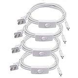 (4-Pack) T5 T8 LED Wire Connector Power Cord,LED Tube Power Extension Cord, LED Light Fixture...
