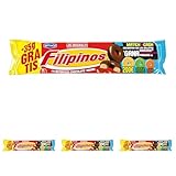 Artiach Filipinos Chocolate Negro 93+35g (Paquete de 4)