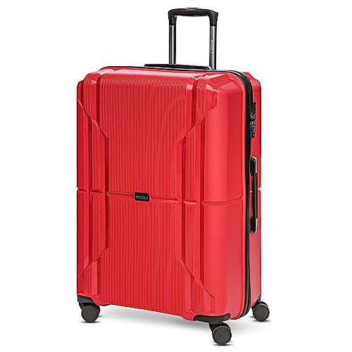 REDOLZ Hartschalen Check-in Koffer | Großer XL Trolley 50 x 31 x 75 cm aus hochwertigem, leichtem Polypropylen Material | 4 Doppelrollen für Damen & Herren (Essentials 06)
