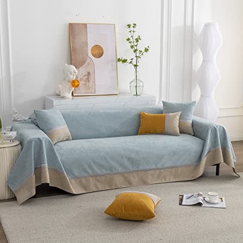 Roomlife Waterproof Sofa Covers Thick Dense Corduroy With Leakproof Design Couch Protector For Pets Water Stain Resistant Couch Cover For Dogs Cats Non Slip Universal Sofa Slipcovers, 71" X 134" #TOP2