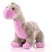 Minifeet Dino Tino rosa - Dinosaurier Kuscheltier Plüschtier Stofftier Spielzeug - kuschelig weich - Geschenk für Kinder Baby Mädchen Junge Geburt Geburtstag Einschulung | Höhe: 32 cm