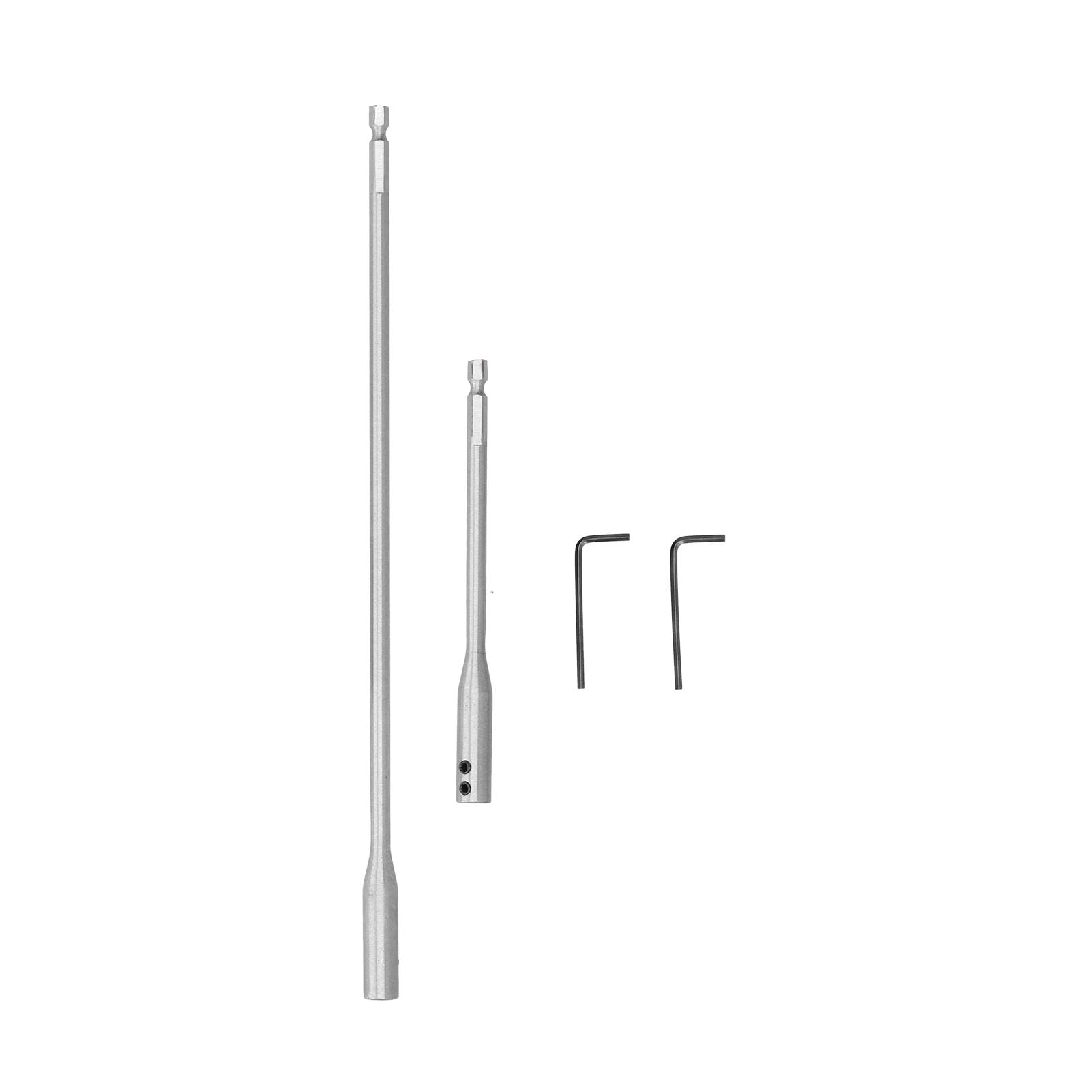 Extension De Foret Hexagonale 1/4 Pouces - Jeu De 2 Tiges 150mm Et 300mm - Acier Au Carbone