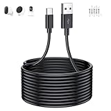 USB Type-Cケーブル 3M USB A to USB Cケーブル 防犯カメラ給電 対応XiaoMi カメラ 2K/IMOU/EZVIZ/YESKAMO/Wyze Cam/Nest Cam/Switch bot/ドライブレコーダー/監視ペットカメラ/モニター等USB-C機種用 usbc 電源ケーブル 配線電源コード 黒色