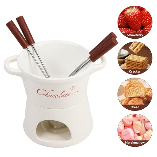 Mini pot à fondue au chocolat et fromage pour maison et café