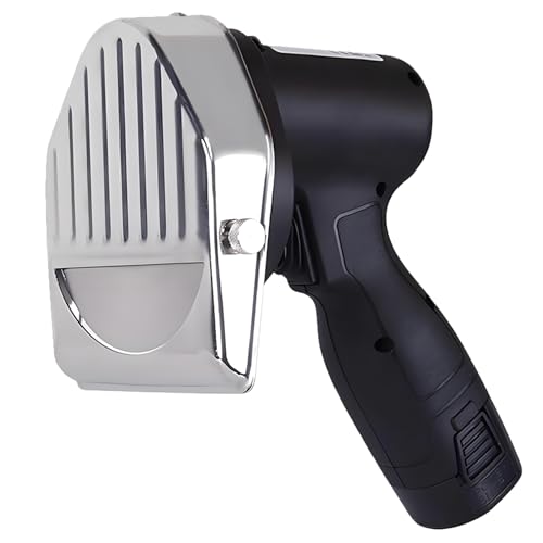 SgyGlyn Coltelli per Kebab Portatili, Coltello Turco Professionale a Batteria da 80 W, affettatrice per Carne Doner Kebab con 2 Lame, Spessore Regolabile da 0 a 8 mm Wireless