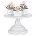 Nuptio Bases para Tartas de Blanco Soporte Cupcakes de Boda 20cm Cake Stand Redondo para Fiesta de Cumpleaños Aniversario de Boda Baby Shower