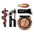 Finishing Touches Kit: Baked Balance-n-Brighten Powder Foundation, Tan + Airbrush Kabuki + Jelly Balm Tinted Lip Balm, Figger Than Life + Kajal Eyeliner, Dark Brown + Kajal Mascara