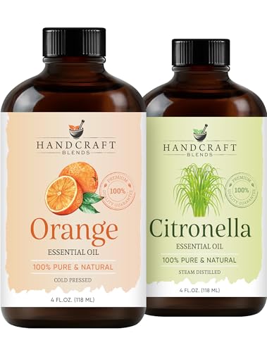 Set Aceites Esenciales Citronela y Naranja, 2x4 fl oz