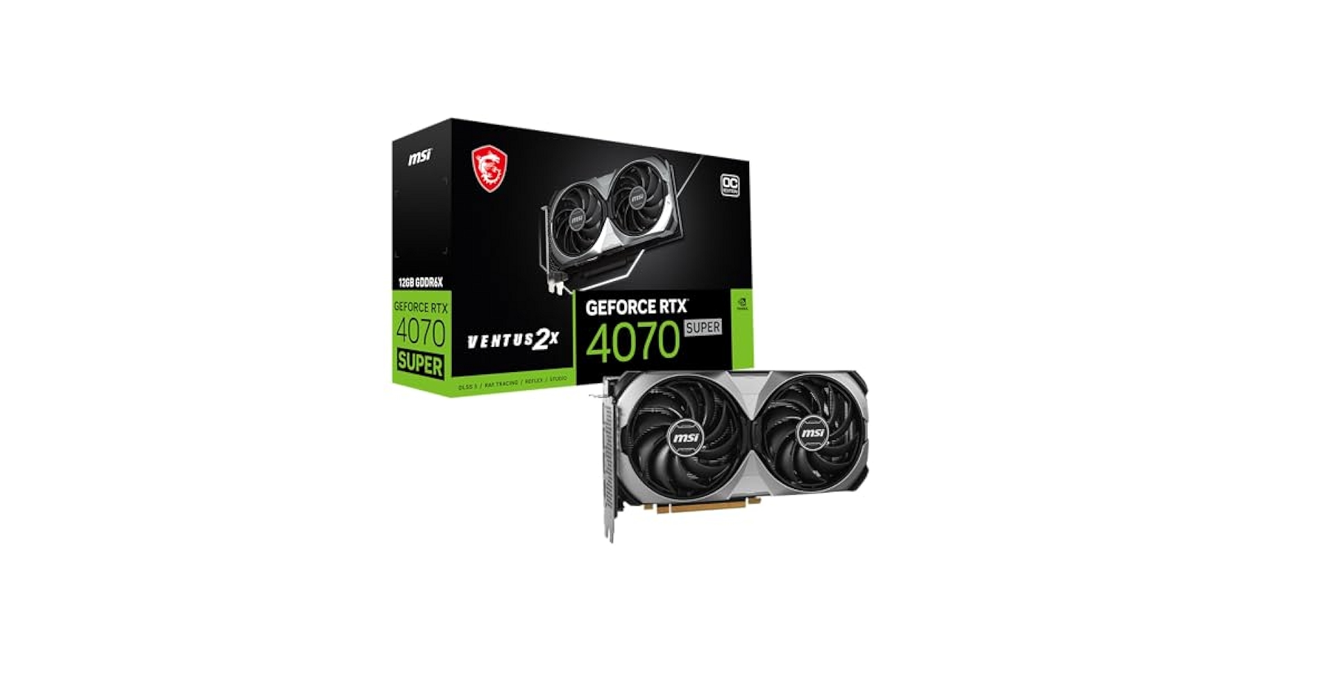 【週末割引】MSI VENTUS2X 12GB RTX4070 SUPER Amazon.com: MSI Gaming RTX 4070 Super 12G Ventus 2X OC