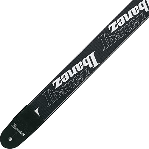 IBANEZ Design GSD50-P6 Sangle avec logo Ibanez Noir - Les Beatles, Paul McCartney, John Lennon, RIngo Starr, George Harrison IBANEZ Design GSD50-P6 Sangle avec logo Ibanez Noir – Image 3