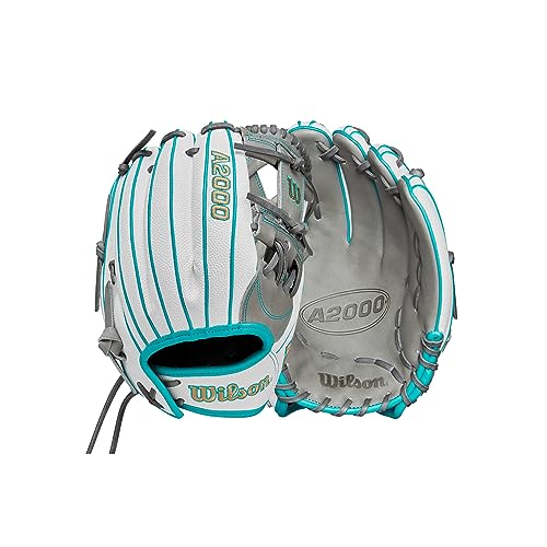 Gant de softball Wilson A2000 Infield Fastpitch haut de gamme en cuir rigide pour droitier