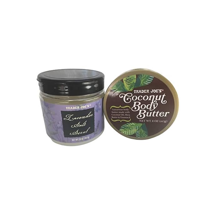 Buy Trader Joe's Lavender Salt Scrub (20 oz) and Coconut Body Butter (8