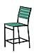 POLYWOOD A101FABAR Euro Counter Side Chair, Textured Black/Aruba