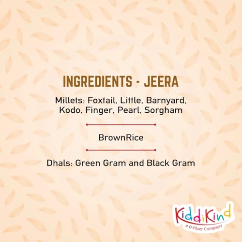 Image of Kiddikind Millet Miracles Jeera 210 gm, Healthy Wholesome Food, No Added Sugar No Salt, GMO Free, Gluten Free