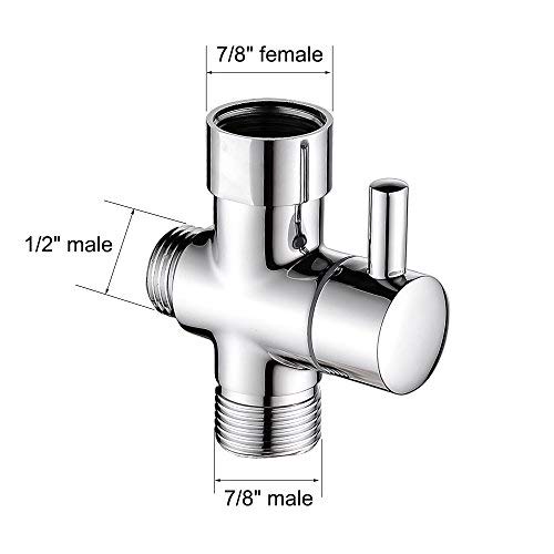 REWEE Hand Held Bidet Sprayer for Toilet Portable Bidet Faucet Baby Cloth Diaper Sprayer Kit (White+Chrome) - Thumbnail 7