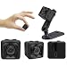 Produktbild cofi1453® Mini Kamera SQ11 1080P Full-HD Web-Cam IR-Beleuchtung Nachtsmodus Überwachung Spionagekamera SD-Karte kompatibel mit Laptop, Notebook, Computer