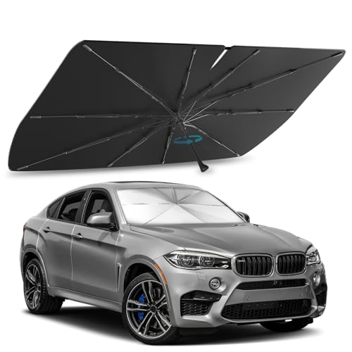 Parasol paraguas coches bloquea 99.9% UV con eje 360 D-Lumina