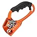 Yuecoom Climbing Hand Ascender Right Hand Rock Climbing Tree Arborist Rappelling Gear Equipment Rope Clamp for 8~12MM Rope (Orange)