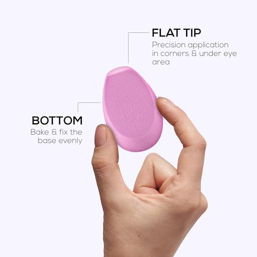 Image of RENEE Makeup Superblender 1pc, Angled Edge Sponge For Effortless Application of Dry & Wet products, Latex Free, Cruelty-Free & Travel friendly ideal for foundation