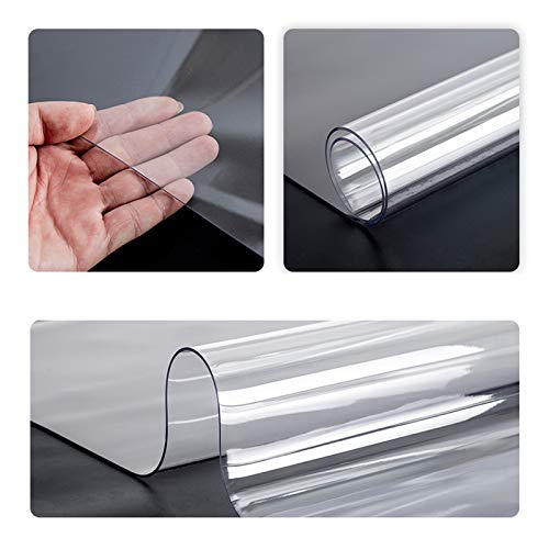 Nappe Transparente en PVC sans Odeur et Étanche pour Table Basse - 6
