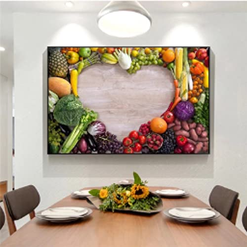 Toile Murale Légumes Amour Puzzle Réaliste pour sublimer votre foyer
