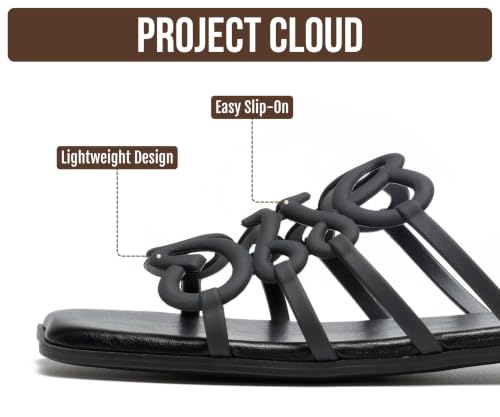 Project Cloud Womens Flat Sandals, Non Slip Dressy Sandals for Women (Lisa) by Project Cloud - Used condition - Image 3