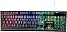 SureFire Kingpin X2 Gaming Tastatur Italienisch, Gaming Multimedia Keyboard mit Beleuchtung, RGB-Tastatur mit Aluminium-Frontplatte, 25 Anti-Ghosting-Tasten, italienisches Layout QWERTY