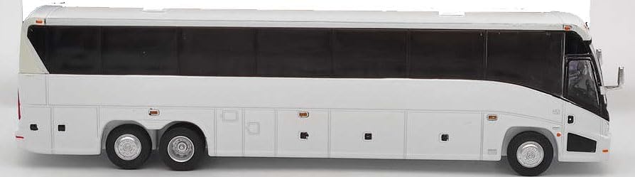 MCI J4500 diecast Bus Coach White 1/87 Scale HO Scale