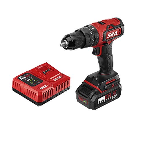 SKIL PWR CORE 20 Brushless 20V 1/2 Inch Hammer Drill Includes 2.0Ah Lithium Battery and PWR JUMP Charger - HD529402 thumbnail 12