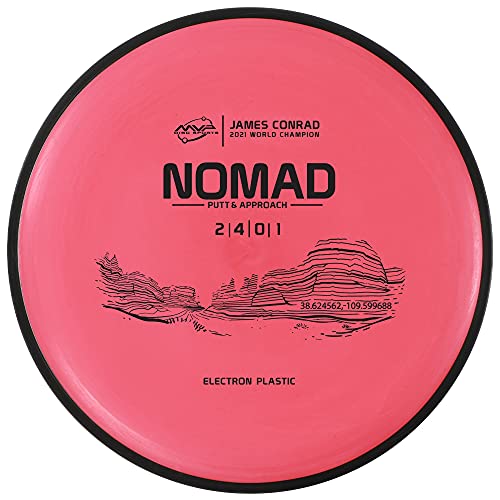MVP Disc Sports Electron Nomad (Medium) James Conrad Edition Disc Golf Putter (170-175g / Colors May Vary)