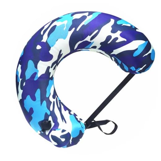TOCO FREIDO Portable Swimming Belt, Multi-Purpose Inflatable Pool Swimming Ring with Waterproof Case, Life Belts Swimming Kickboards Flotation Device Neck Back Float Learn to Swim Tube Trainer