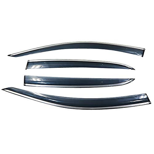 DressCarParts ドアバイザー サイドバイザー 取付金具 メッキモール 付 適合車種 MercedesBenz ベンツ X156 GLA クラス GLA180 GLA250 GLA45 AMG