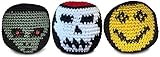 World Footbag Faces Footbag, 3 Pack