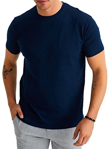 T-shirt col rond Leif Nelson LN9036 vêtement homme mode été