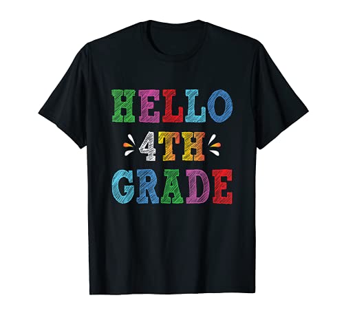 Hello 4th Grade Funny Back to School Gifts Hello Fourth Grad Camiseta